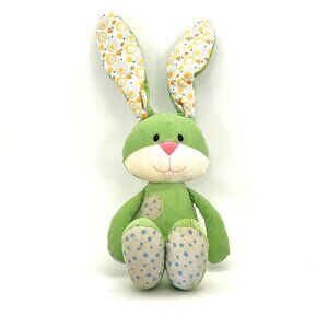 Gund Hop To It Medium Plush Green Easter Bunny Rabbit Soft Toy Bendable Ears